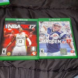 NBA 2K17 and Madden 17